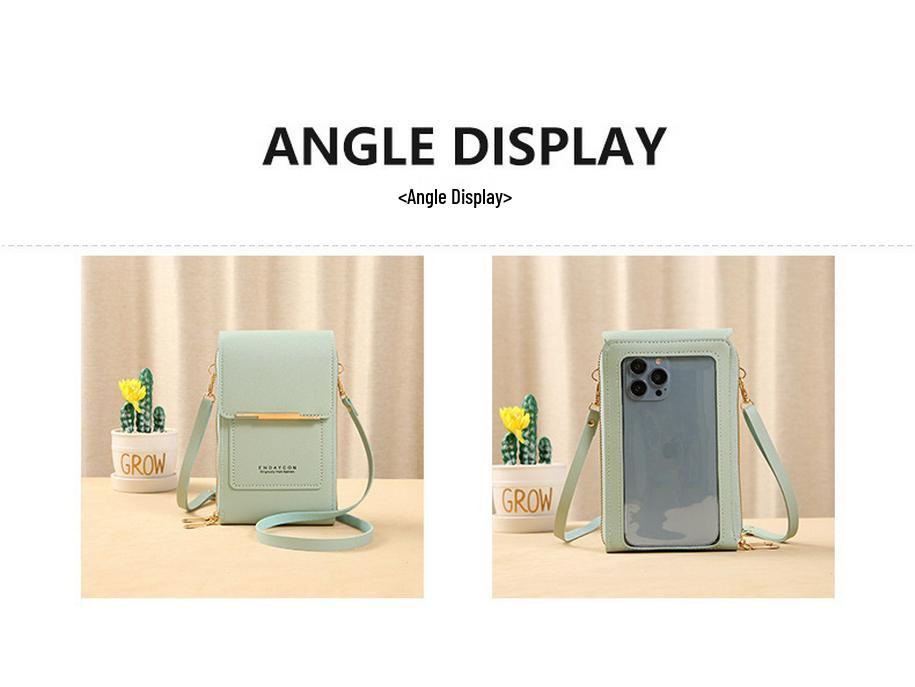 Women's Versatile Touchscreen Phone Bag: Small Crossbody Purse with Key Holder, Coin Pouch, and Fashion Design