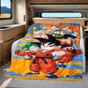 1 Stück Son Goku Druck Flanelldecke, Hohe Qualität für alle Jahreszeiten, Heimdekoration, Wärme und Komfort, Perfekt für Weihnachtsgeschenke