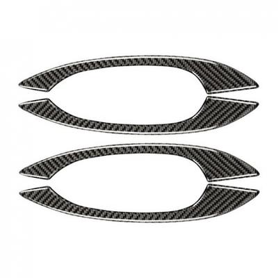 Set Soft Carbon FIber Cer Exterior Door Handle Decorations For Porsche Macan 14+
