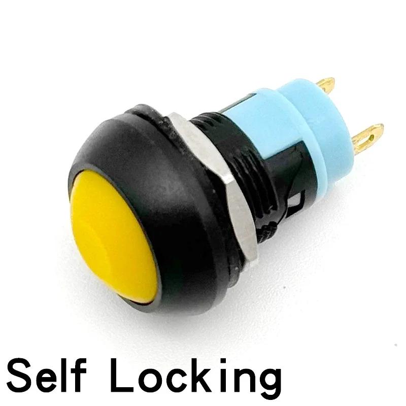 5/20/100Pcs Pbs-33B 12Mm Self-Reset On-Off Self-Locking Push Button Switch 2Pin Mini Momentary Round Switch