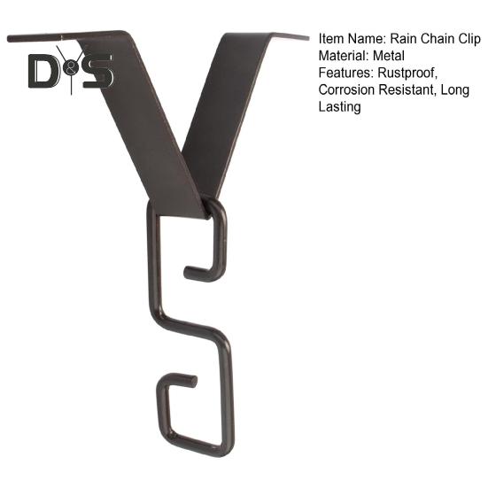 Clip Adaptor Jgheab Lanț de Ploaie Durabilitate Ridicată Ușor de Instalat Universal Agățătoare Cârlig în Formă de V Accesorii Deviator Apă Lanț de Ploaie