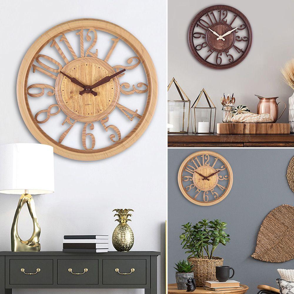 

Гостиная Кухня На батарейках Минималистичные полые настенные часы Настенные часы Домашний декор Часы Искусство