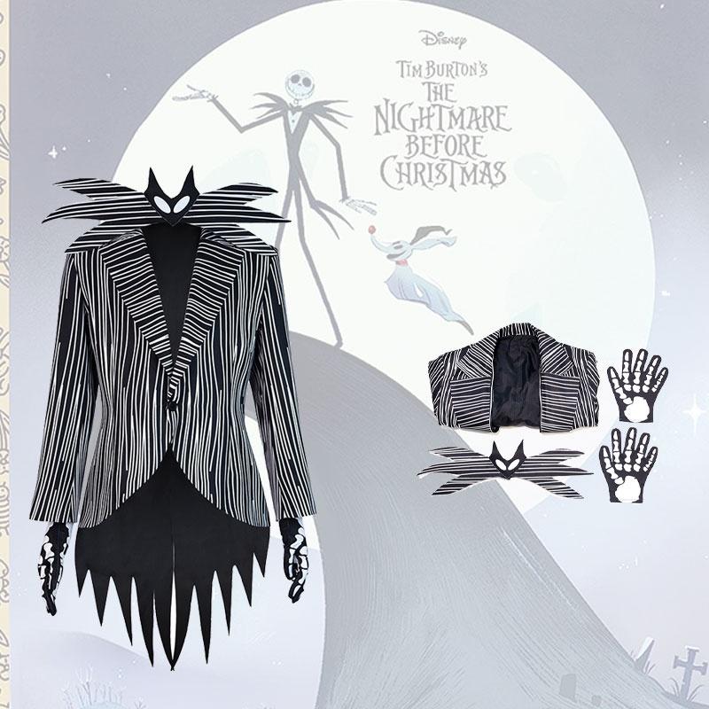 Jack Skellington Cosplay Costume For Men And Women, Perfect For Halloween And Christmas Parties, Xs-xxxl Sizes Available