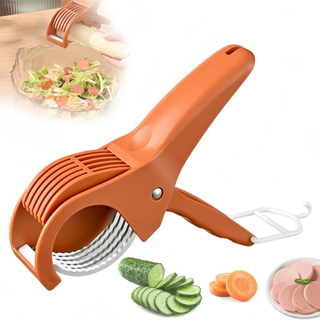 Food Manual , Stainless Steel With Peeler, Multifunctional Banana For Even , Easy Kitchen Gadget