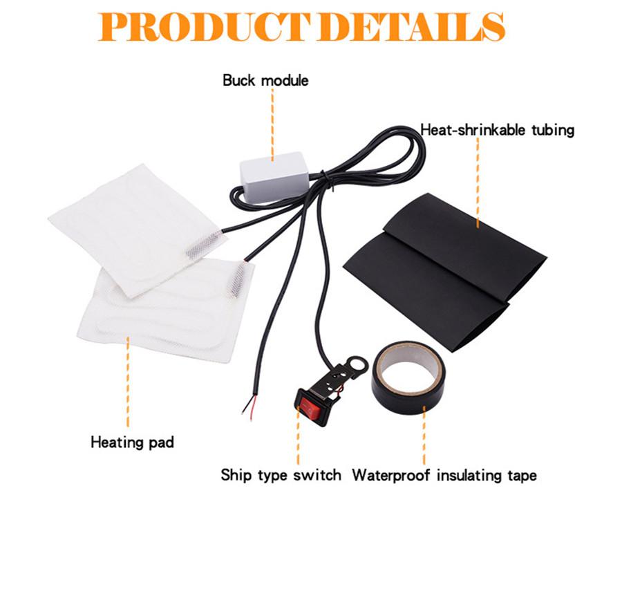 Universal Electric Hand Grip Handlebar Heating Non-woven Winter Cold Protection