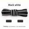 1 Pair Flat Shoe Laces for Sneakers Elastic Shoelaces Without Tie Convenient Quick On And Off Lazy Shoelace Accessories