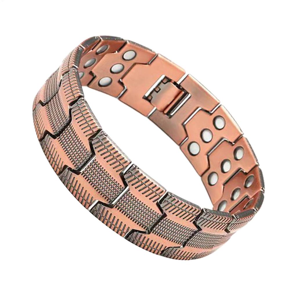 Vintage Reines Kupfer Magnetisches Schmerzlinderungsarmband Für Männer Therapie Armband Schmuck Herren Kupferarmbänder Energie Gesundheitsvorteile