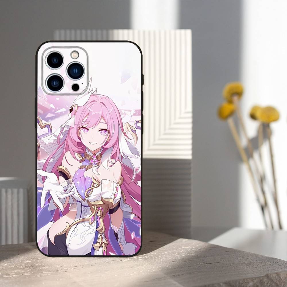 

H-Honkai I-Impact Game 3rd Phone Case For iPhone 16,15,14,17,13,12,11 Plus,Pro Max,XS,X,XR,SE,Mini,8,7,Soft Silicone Black Cover iPhone13PRO