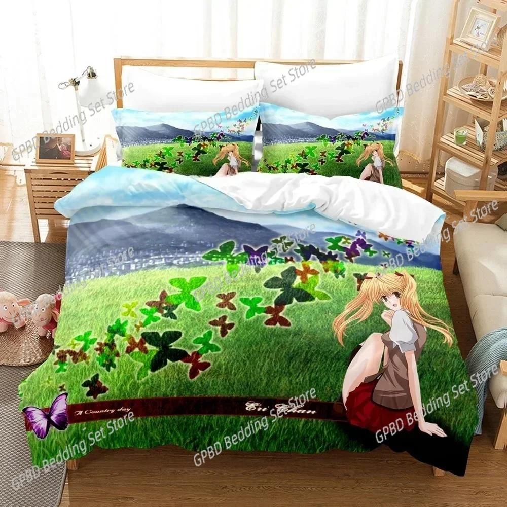 Luxury New 3D Print Anime School Rumble Bedding Set Single Twin Full Queen King Size Bed Set Bedroom Duvetcover Sets Home