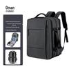 Expandable Business Laptop Backpack: Large Capacity Travel Bag with Logo