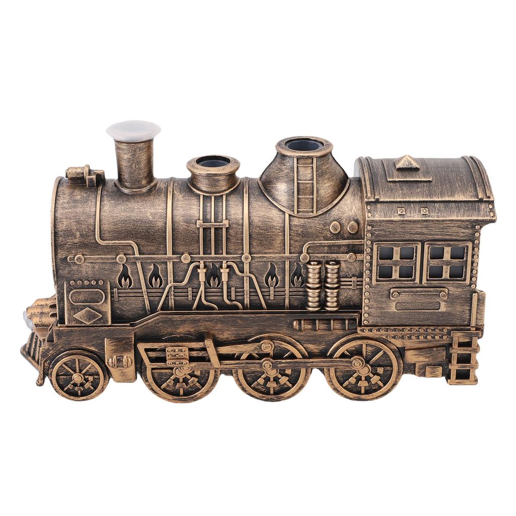 Train Humidifier 300ml Cool Mist Quiet Aromatherapy Diffuser Vintage Steam Train Diffuser for Bedrooms Office Desktop