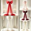 Elegant Modern Wedding Decor Mesh Bow Luxurious Red Celebration Ornament  Birthday Party