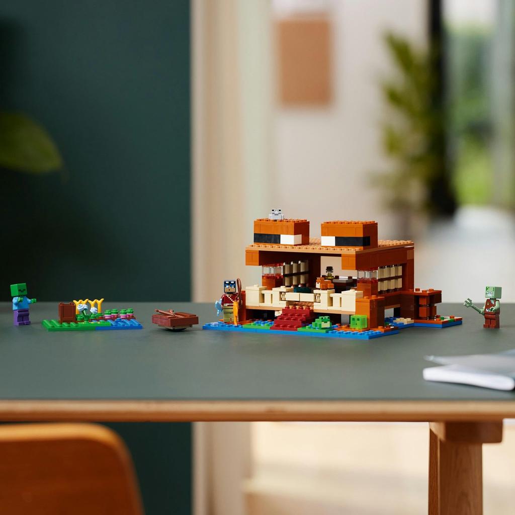 LEGO Minecraft Frog House Toy Present Birthday Block Christmas Girls Boys Children 8 Years Old 9 Years Old 10 Years Old Elementary School Minecraft