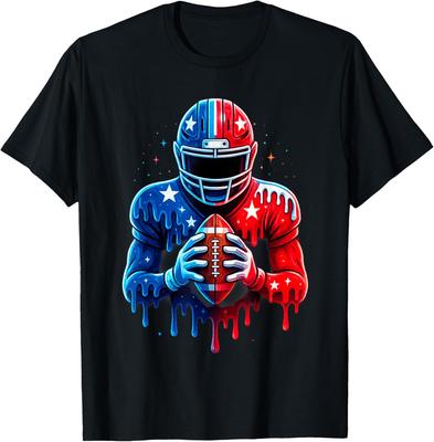 Vintage Football Drip, Retro Drippy Football Unisex T-Shirt