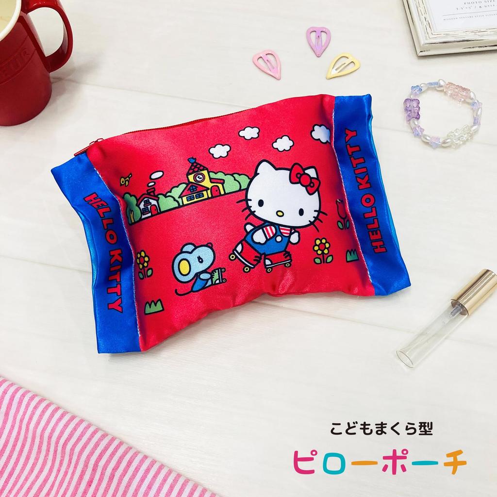 MORIPiLO Hello Kitty Taschentuch Sanrio Kleines Stofftier 20x14cm von Morishita Kissenbezug, Charaktere, Etui, Beutel, Niedlich, (Kissenhülle, Weiß)