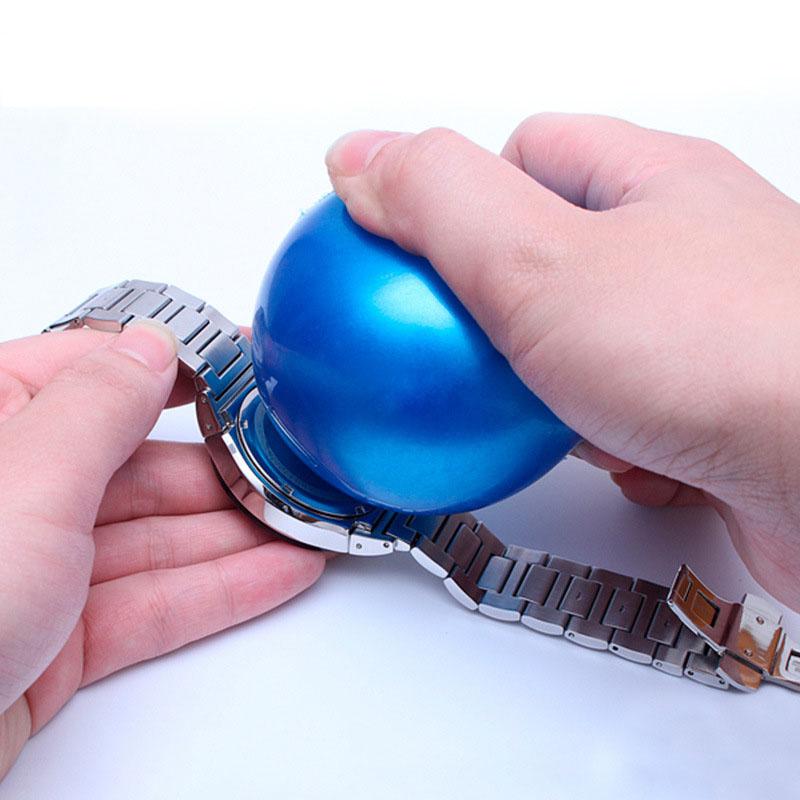 Spurloser Uhrengehäuseboden Öffnungsball-Set Gummi-Reibungsball Inklusive Uhrenhalter Sichere und Professionelle Reparaturwerkzeug-Kombination