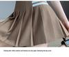 Women's Summer High Waist Pleated Mini Skirt - Striped A-Line College Style