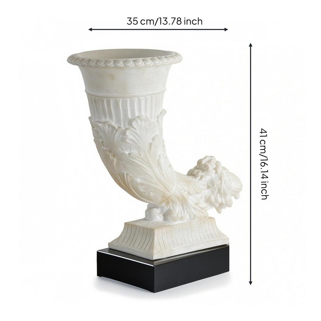 Decorative Vase Antique Style Sculptural Classical Urn for Home Decor