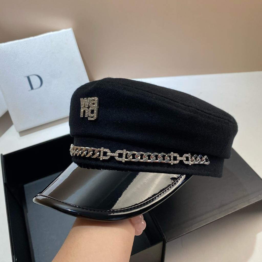 Dawang European Edition High Quality Navy Hat Wang Wool Brim Personalized Newsboy Hat Women