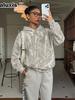 Felpa con cappuccio da donna Autunno Inverno Nuova Stampa leopardata Manica lunga Pullover casual