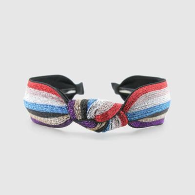 LALA Twinkle Stripe Knot Hairband - Red