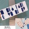 22pcs Sheet Laser Bronzing Full Cover Nail Stickers Long Lasting Tearable Cute Nail Art Wraps Design