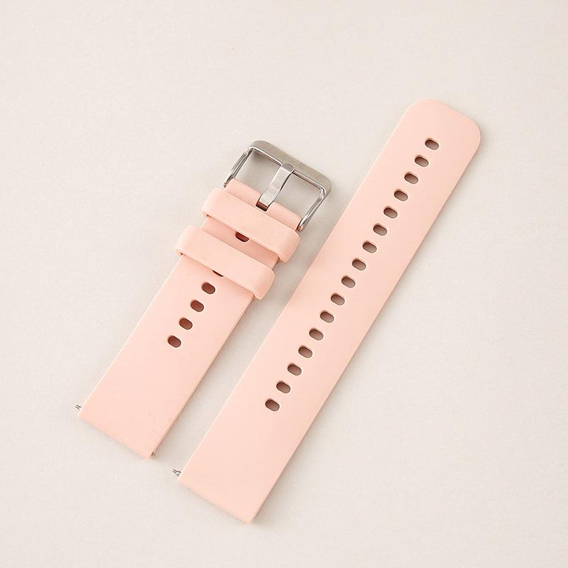 22mm Silicone Quick Release Watch Band for Huawei & Samsung - Universal Fit, High-End Flat Mouth Design