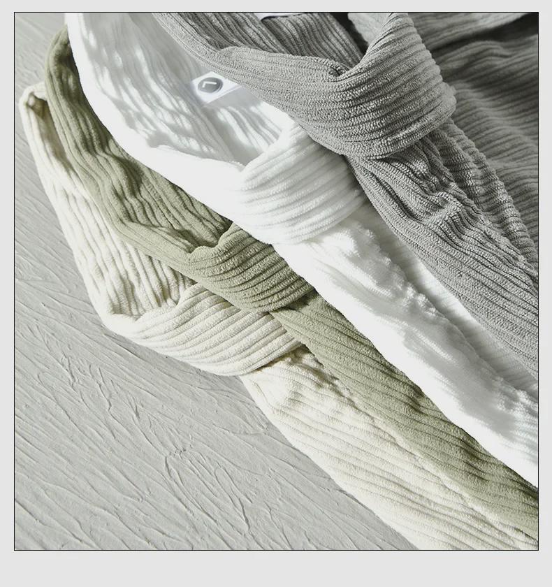 Podzimní manšestrová pánská ležérní retro košile s dlouhým rukávem pro rodiče a děti