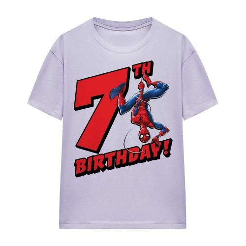 Spider-Man Childrens/Kids 7th Birthday T-Shirt