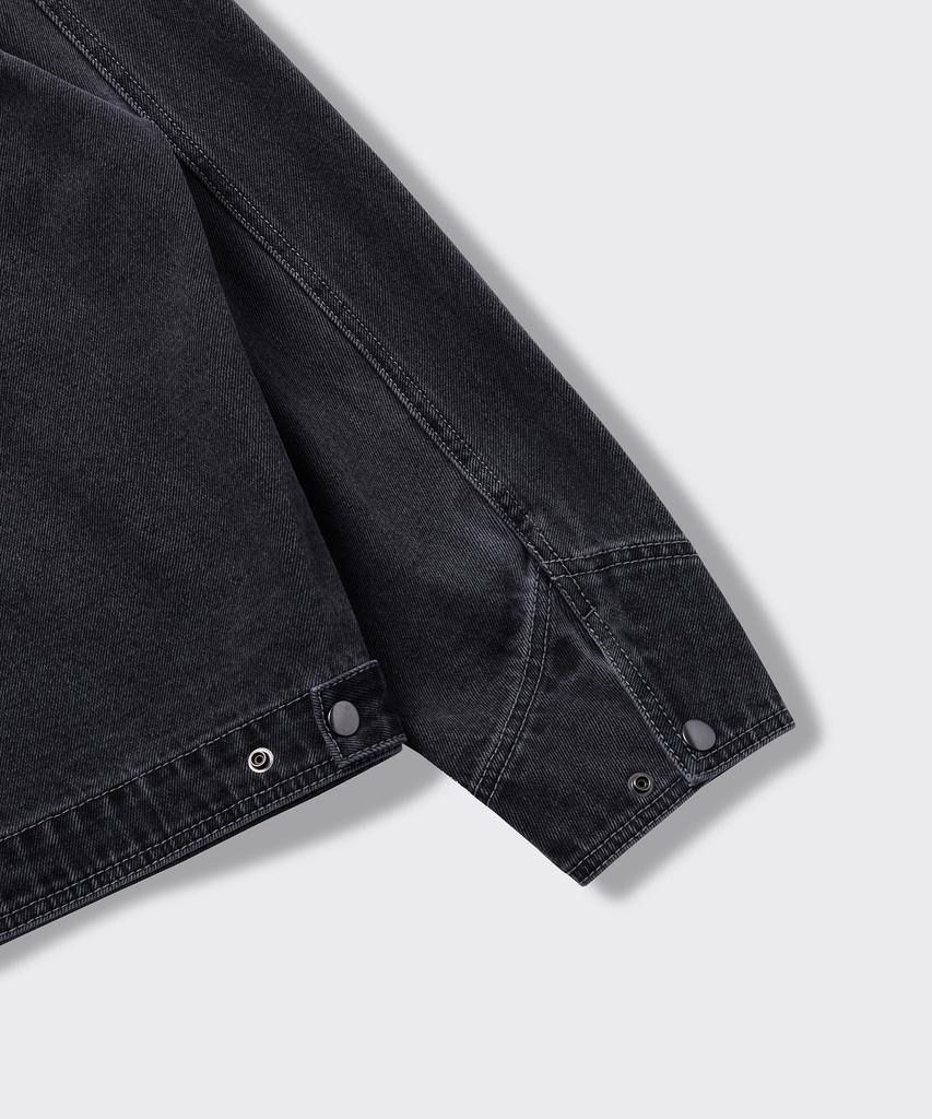 Musinsa Standard Denim Work Jacket [Washed Black]