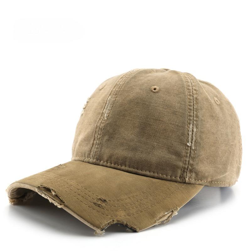 Japanese retro spring and autumn washed hole baseball cap outdoor women's sports leisure sunscreen peaked hat
