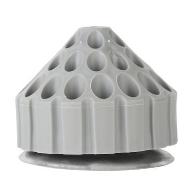 Drehbarer Bohrerhalter Bohrer Gewindebohrer Ständer Schleif Schnitzwerkzeuge Organizer Box (Grau)