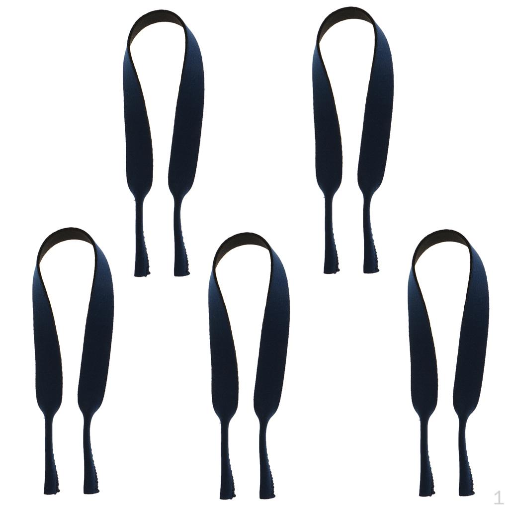 

5шт неопреновые очки солнцезащитные очки шейный шнур фиксатор ремешок-темно-синий