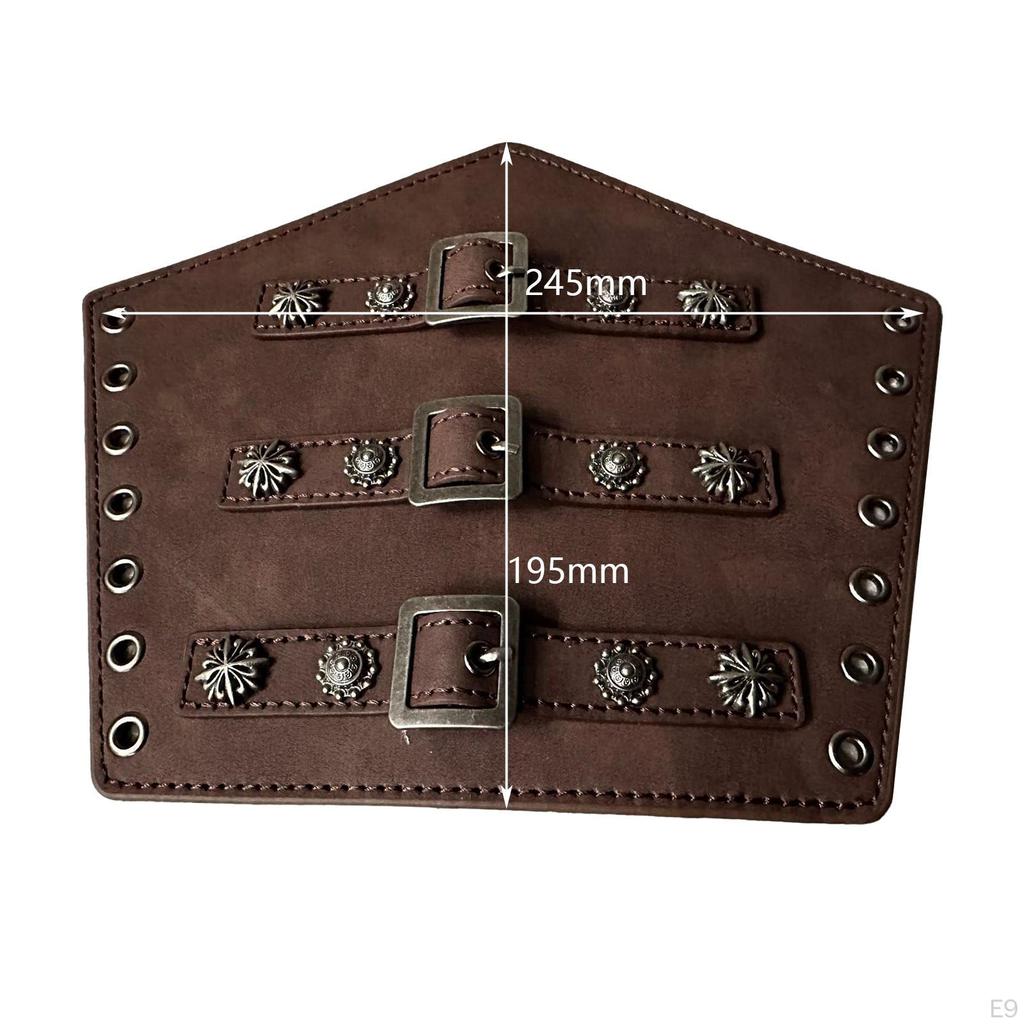 Armschutz aus PU-Leder, mittelalterliche Armschienen für Maskerade