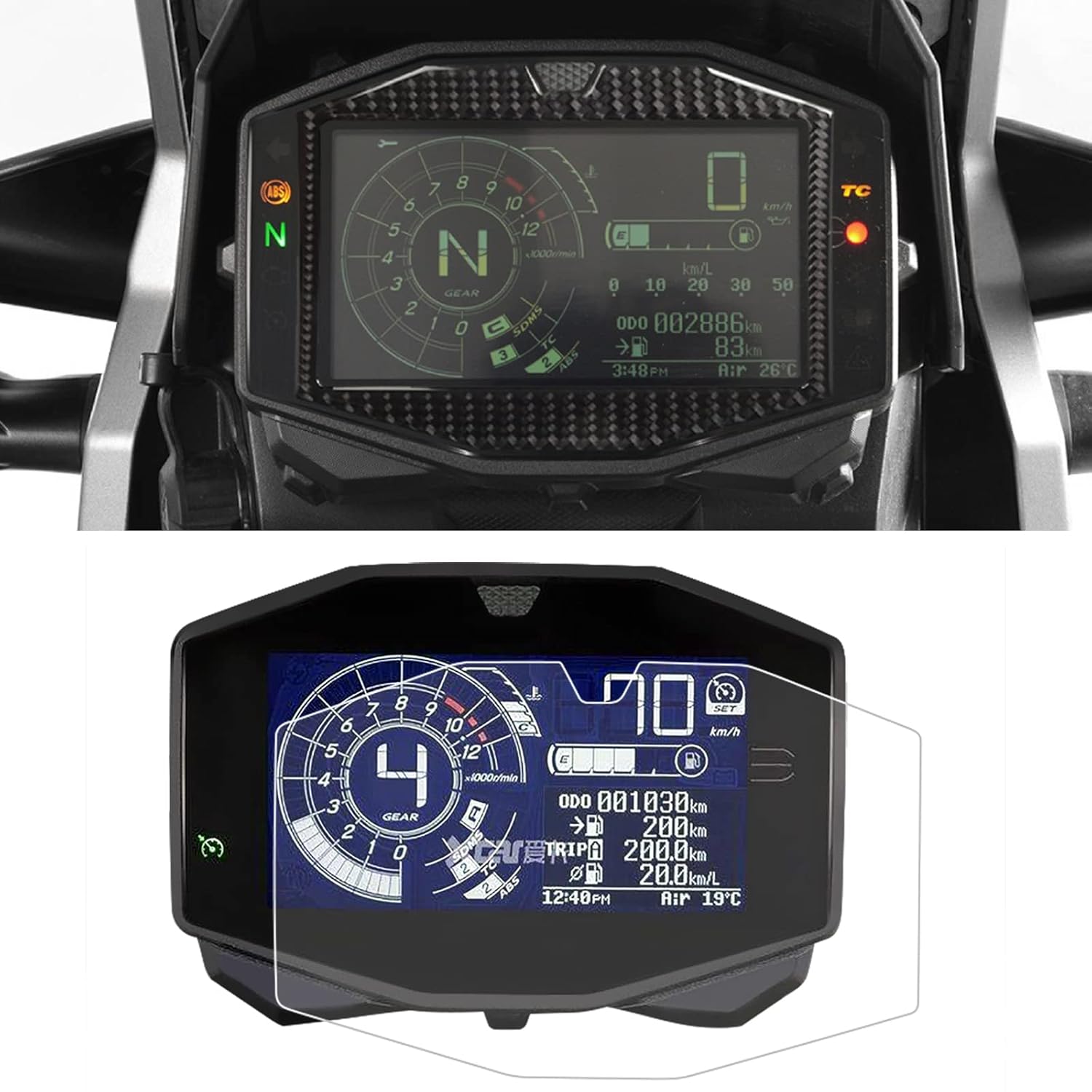 

Instrument Film Dashboard Screen Protector Replacement for Suzuki GSXR1000 GSX-R 1000 2019-2021 GSX-S1000 2022 V-Strom 1050XT 2020 Cluster Display