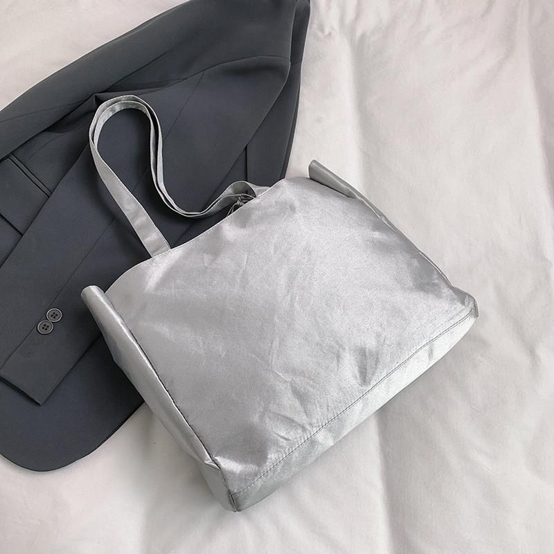 Nylon Bag For Students With Zipper Closure And Inner Pockets For Daily Use