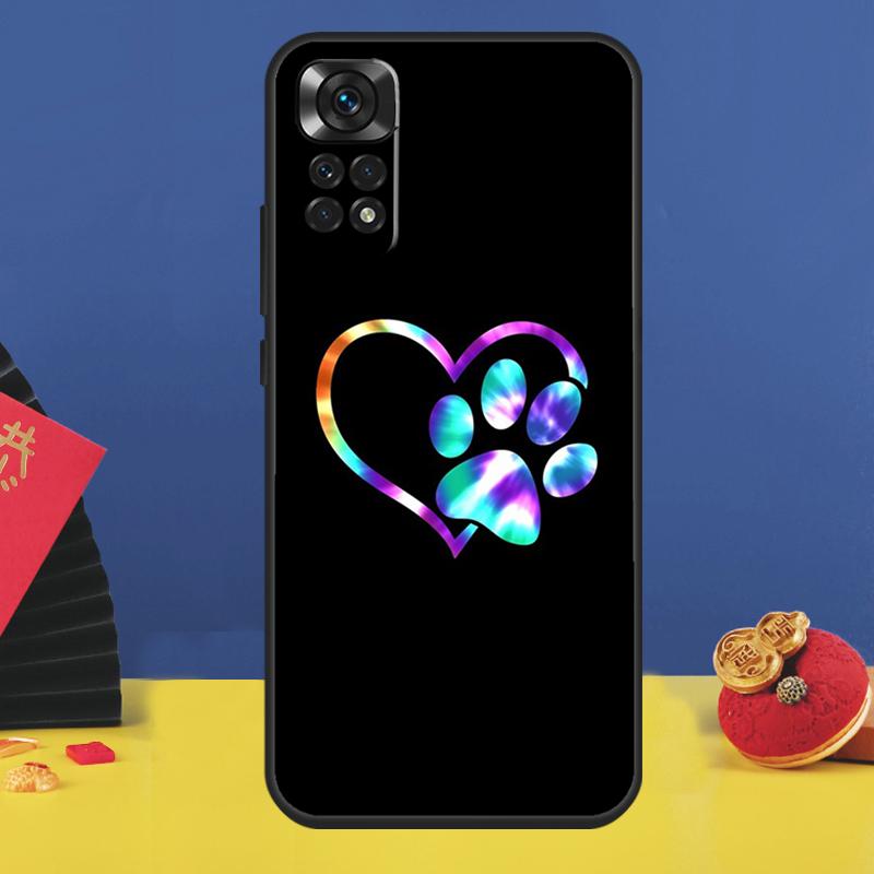 

Чехол для телефона с лапкой собаки и кошки для Xiaomi Redmi Note 15 Pro Plus 13 12 11 9 10 14 Pro 10C 12C 13C 14C 15C Redmi Note 10 Pro