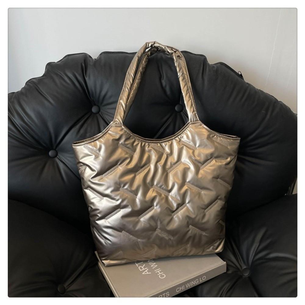 Fashion Large Capacity Shoulder Handbag Multifunctional Portable Tote Bag Casual Commuting Bag Women золотой