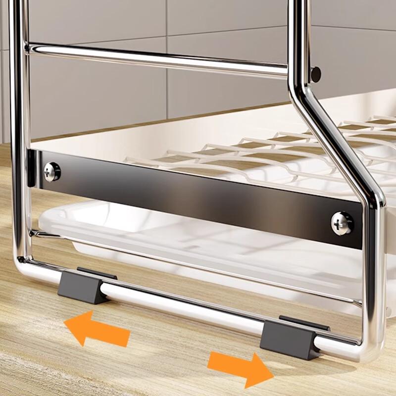 2-Tier Carbon Steel Dish Drying Rack