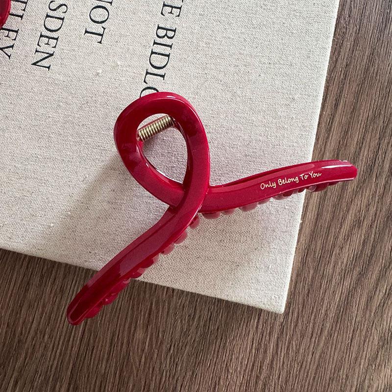 Franse Rode Collectie! Grote gripletters Gold Label Achterhoofd Opgestoken Haai Clip Haaraccessoires Hoofddeksels Haarspeld Haarklauw