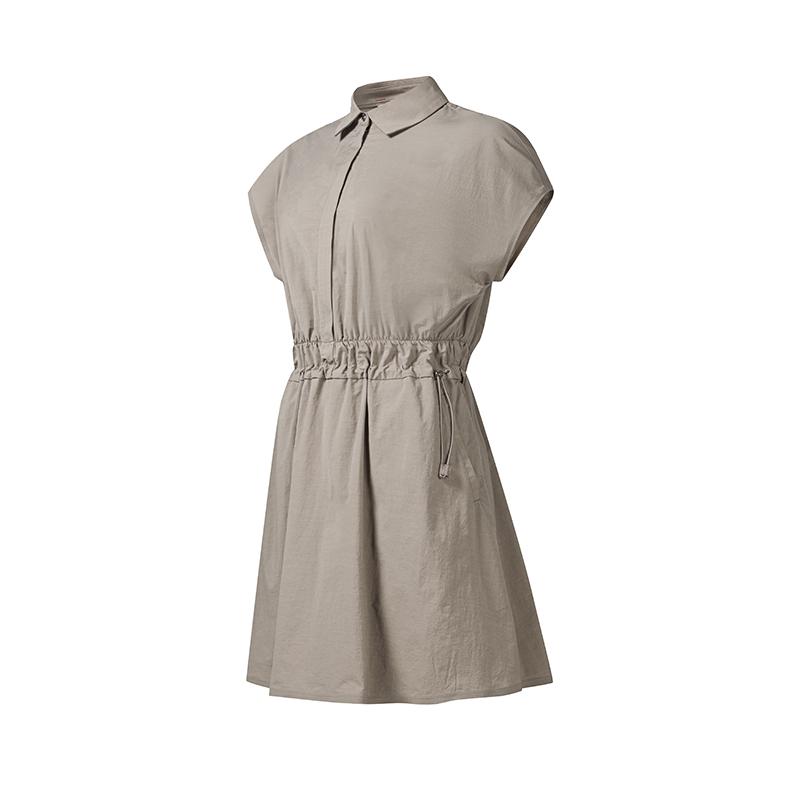 FILA Golf Series Simple Fashion Versatile Short Sleeve Dress Women dresses Brown A11W635314FBN