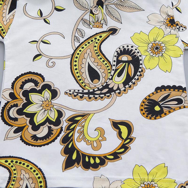 Children's Printed T-shirt Cotton Boy's Polo Shirt Stand Collar Short Sleeve T-shirt Printed Short Sleeve Shirt Trendy Top Korean Style Casual T-shirt