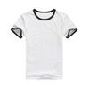Men Summer Sports T-shirt Short Sleeve O Neck Sweat Absorption Quick Dry Soft Breathable Contrast Color Elastic Advertising Shirt Sports Meet Top