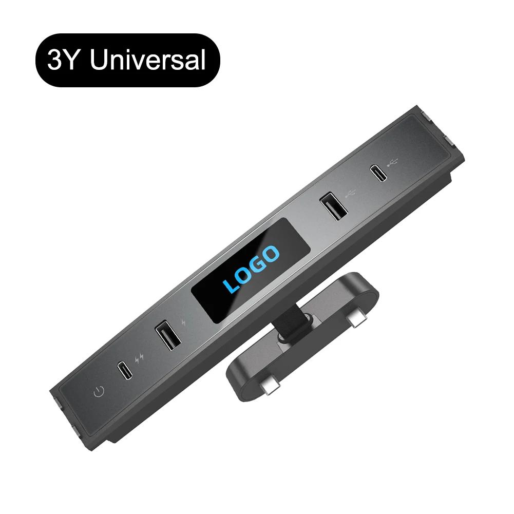 

Для Tesla Model 3 Highland 2025 2025 док-станция 65 Вт быстрая зарядка 4 порта USB центр управления USB HUB адаптер аксессуары