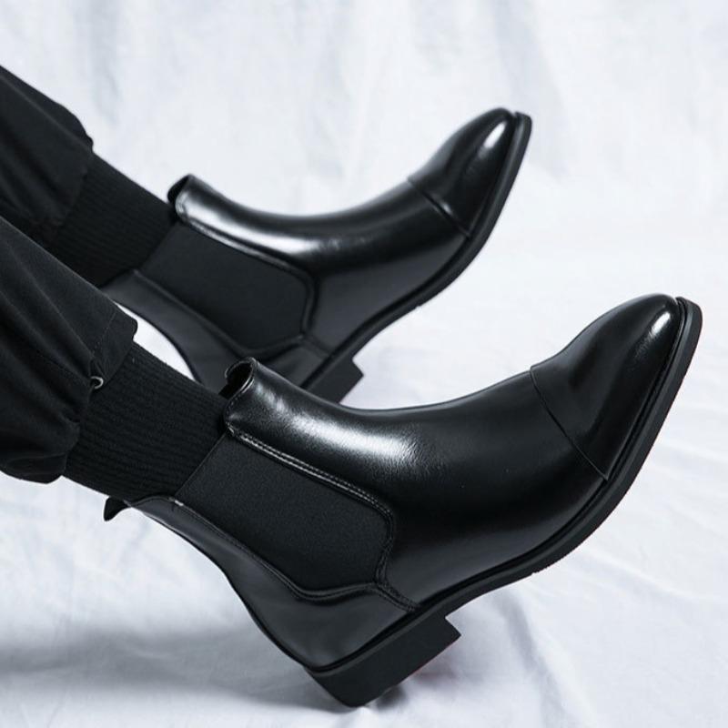 Fashion Handmade Chelsea Men Boots Classic Retro Non-slip Short Boots Fashion Designer Casual Shoes for Men High End Business Shoes Man