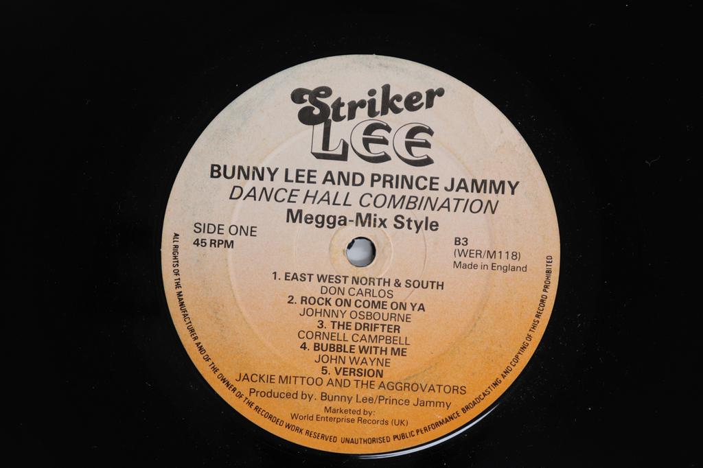 LP Record BUNNY LEE, PRINCE JAMMY - Dance Hall Combination Megga-mix St WERM118 STRIKER LEE UK Reggae, Ska & Dub Used