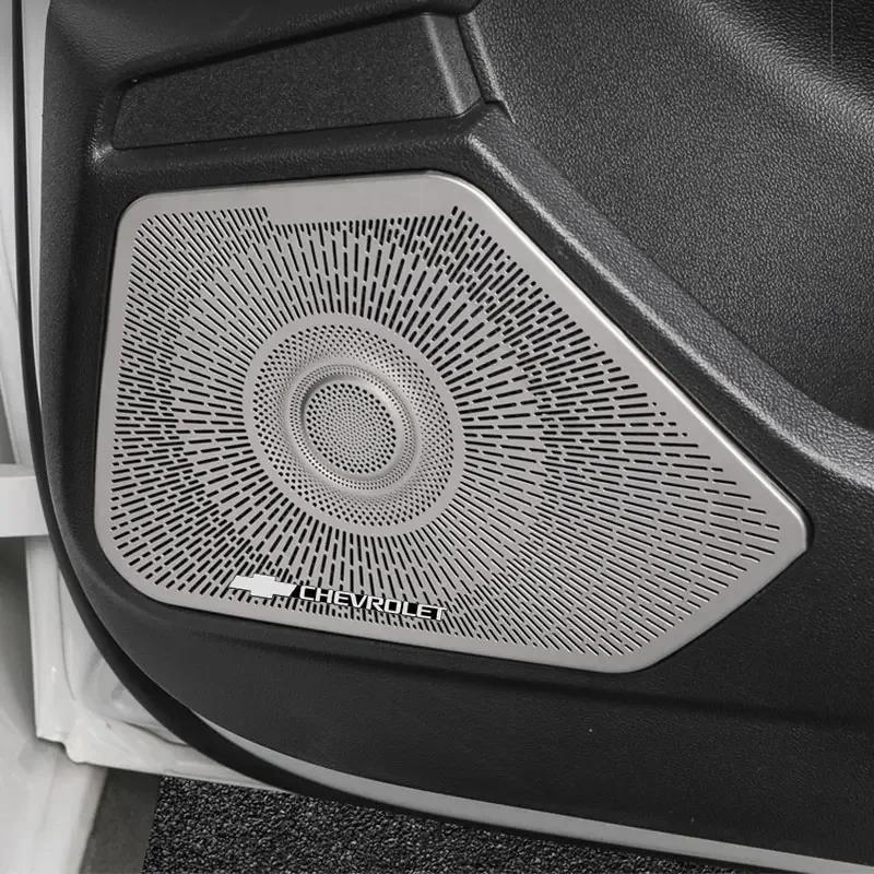 3D aluminum speaker stereo speaker badge emblem Sticker For Chevrolet Silverado Impala Malibu Equinox Cruze Camaro Cavalier Aveo