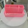 3D Printed Pen Holder Hollowed-out 4 Grid Stationery Organizer Multi-Purpose Creative Makeup Brush Storage Bucket