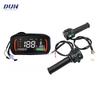 N1S KMH/MPH One-LIN Speed Sensor LCD Speedometer Display with T08 Throttle for Electric Scooter Motorcycle