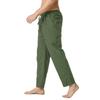 Men's Linen Loose Fitting Casual Lightweight Elastic Waist Pants  Yoga Pants  Loungewear